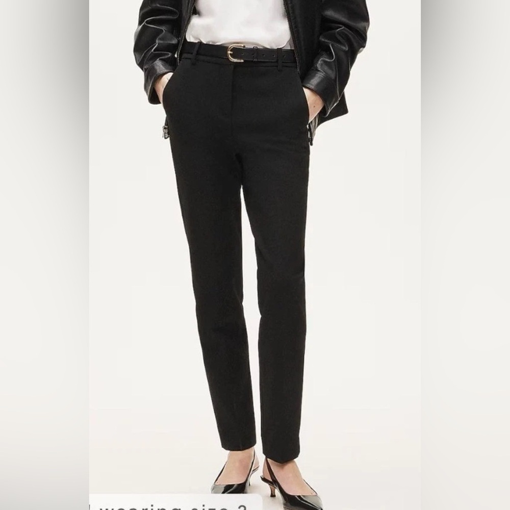 J. Crew Cameron Black Tailored  Pants European Fabric NWT
